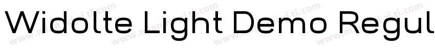 Widolte Light Demo Regular字体转换